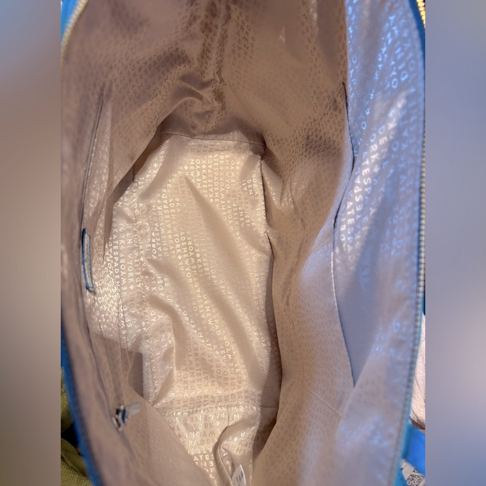 Kate Spade Patent Leather Blue Tote - Picture 5 of 10